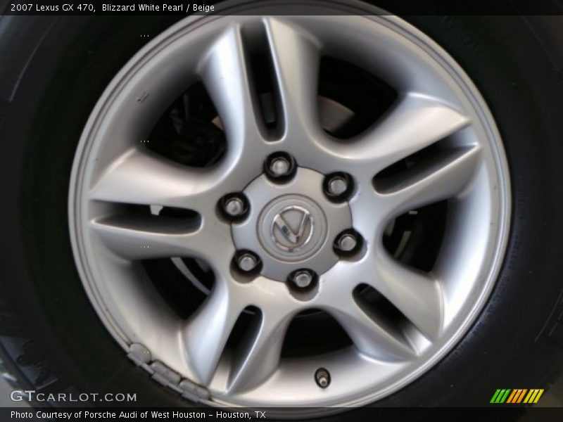 Blizzard White Pearl / Beige 2007 Lexus GX 470