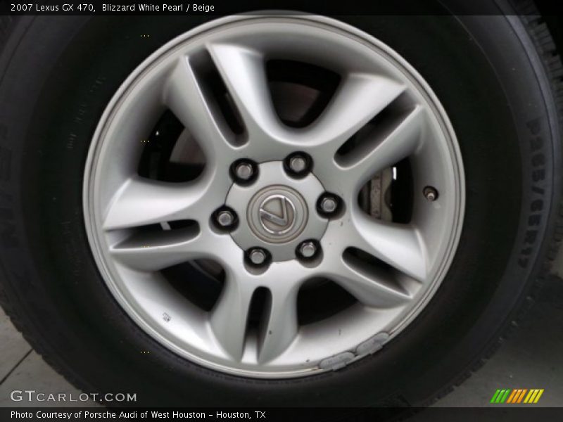 Blizzard White Pearl / Beige 2007 Lexus GX 470
