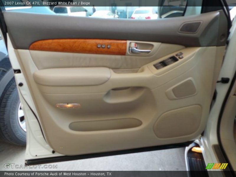 Blizzard White Pearl / Beige 2007 Lexus GX 470