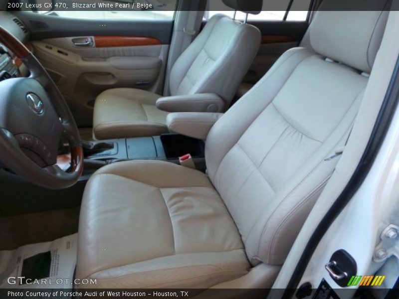 Blizzard White Pearl / Beige 2007 Lexus GX 470