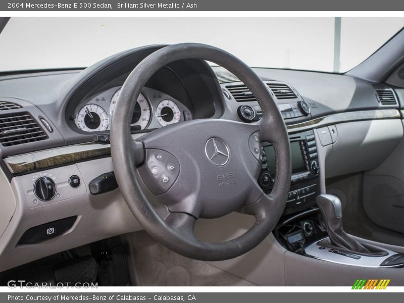 Brilliant Silver Metallic / Ash 2004 Mercedes-Benz E 500 Sedan