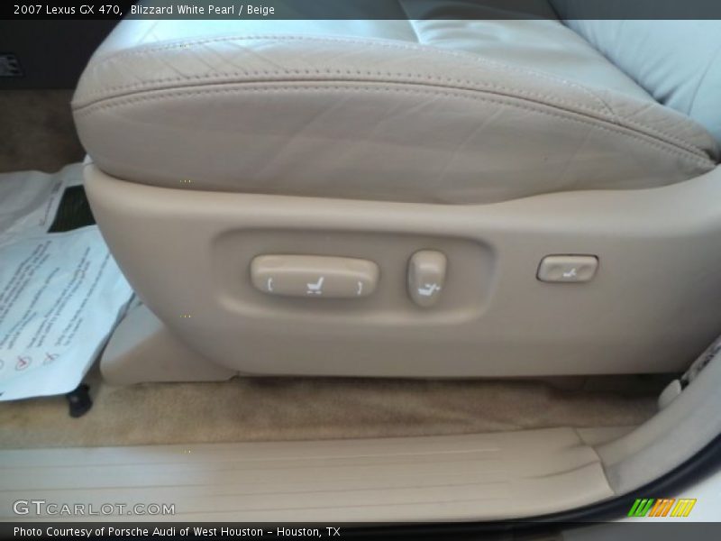 Blizzard White Pearl / Beige 2007 Lexus GX 470