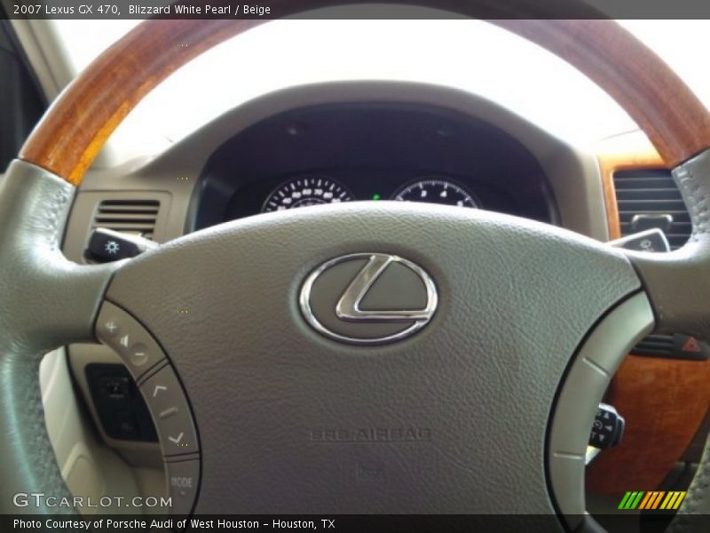 Blizzard White Pearl / Beige 2007 Lexus GX 470