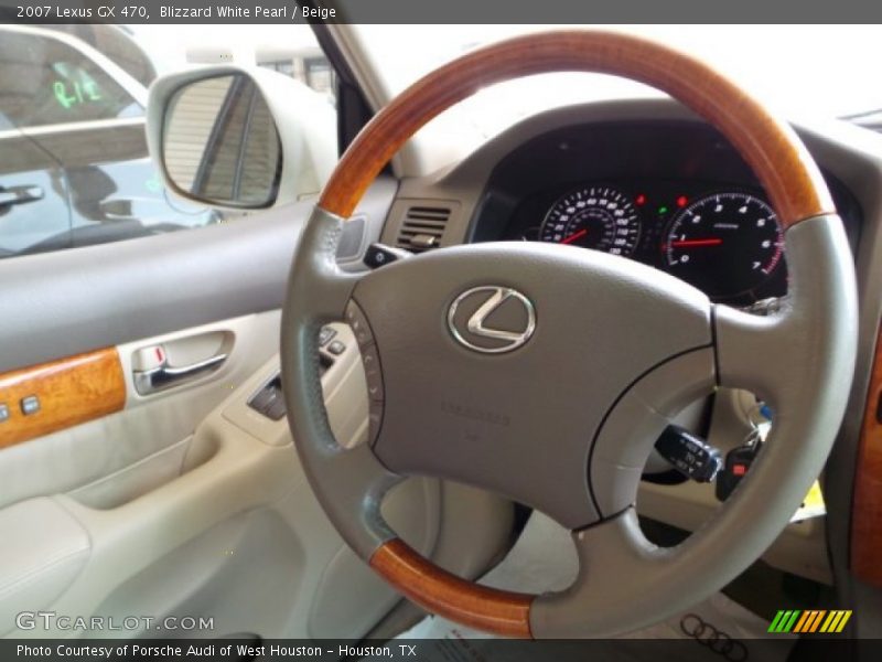 Blizzard White Pearl / Beige 2007 Lexus GX 470