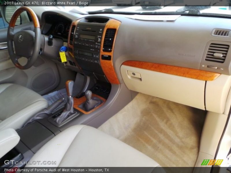Blizzard White Pearl / Beige 2007 Lexus GX 470