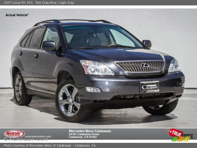Flint Gray Mica / Light Gray 2007 Lexus RX 350