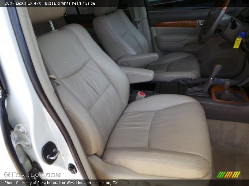 Blizzard White Pearl / Beige 2007 Lexus GX 470
