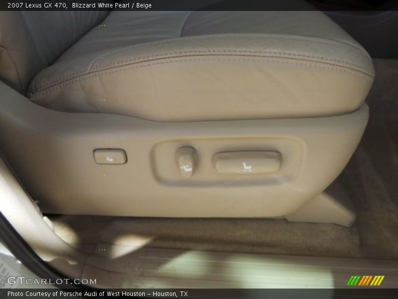 Blizzard White Pearl / Beige 2007 Lexus GX 470
