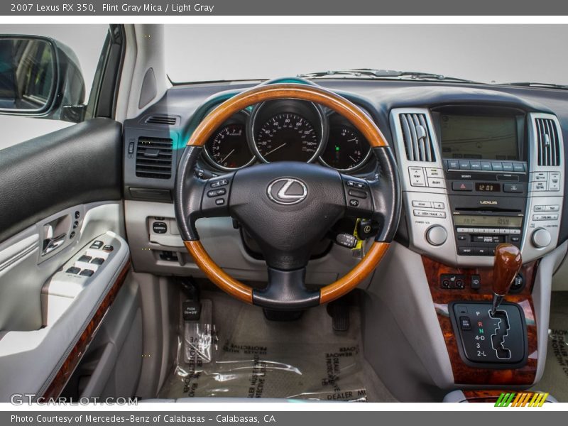 Flint Gray Mica / Light Gray 2007 Lexus RX 350