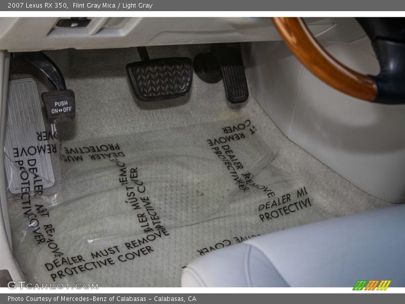 Flint Gray Mica / Light Gray 2007 Lexus RX 350
