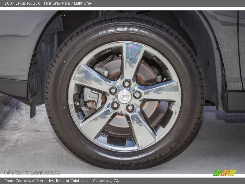 Flint Gray Mica / Light Gray 2007 Lexus RX 350