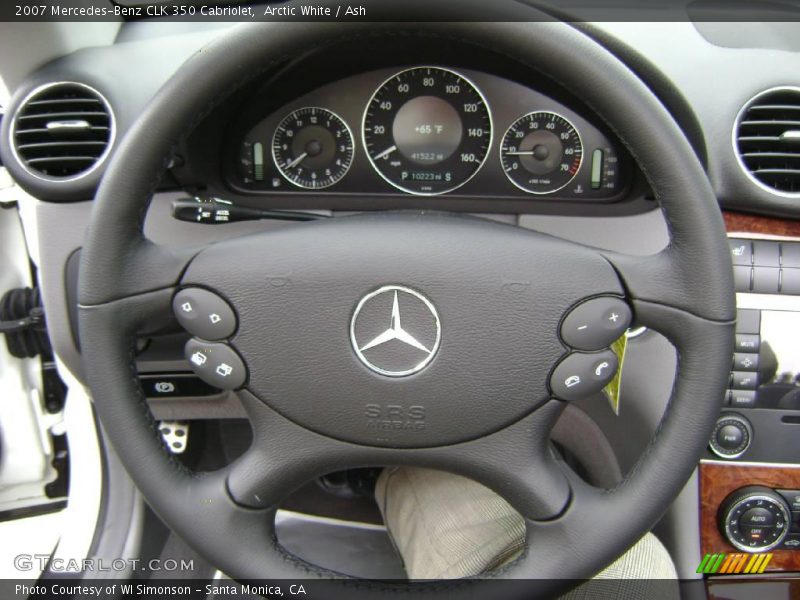 Arctic White / Ash 2007 Mercedes-Benz CLK 350 Cabriolet