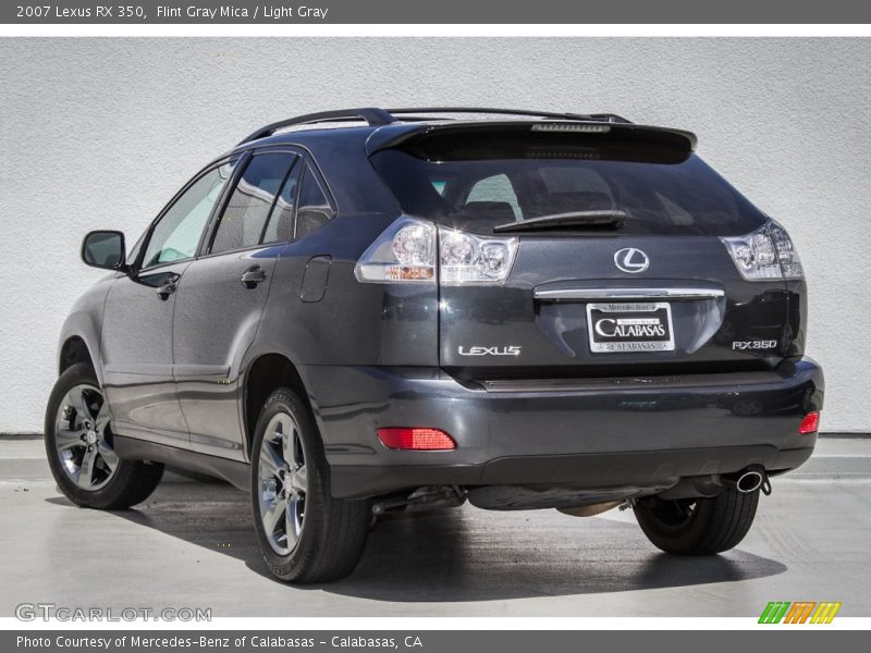 Flint Gray Mica / Light Gray 2007 Lexus RX 350