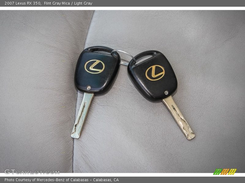 Flint Gray Mica / Light Gray 2007 Lexus RX 350