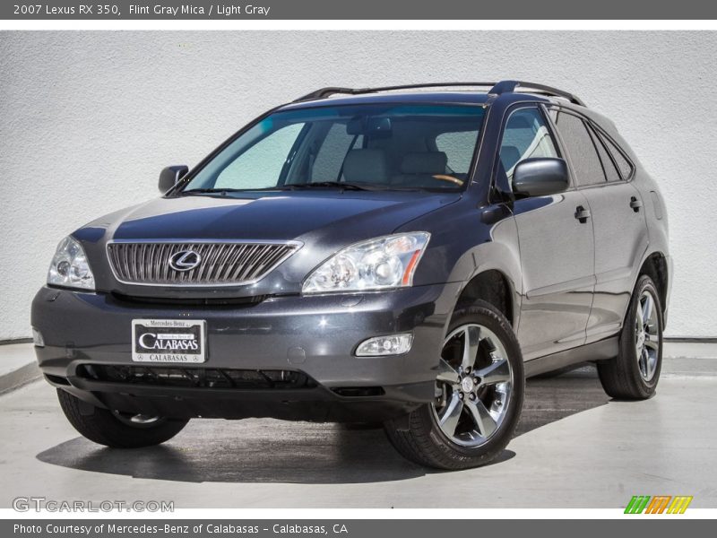 Flint Gray Mica / Light Gray 2007 Lexus RX 350