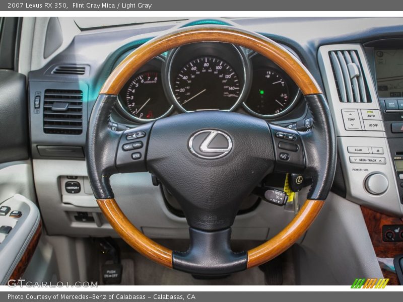 Flint Gray Mica / Light Gray 2007 Lexus RX 350