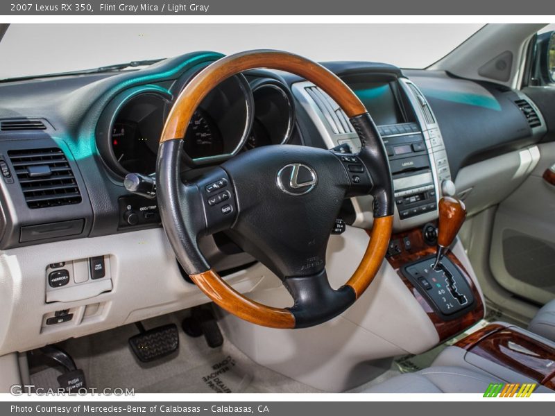Flint Gray Mica / Light Gray 2007 Lexus RX 350