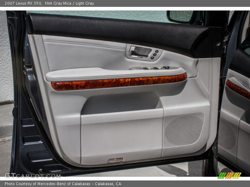 Flint Gray Mica / Light Gray 2007 Lexus RX 350