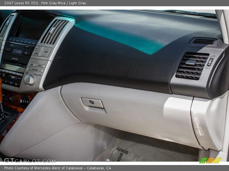 Flint Gray Mica / Light Gray 2007 Lexus RX 350