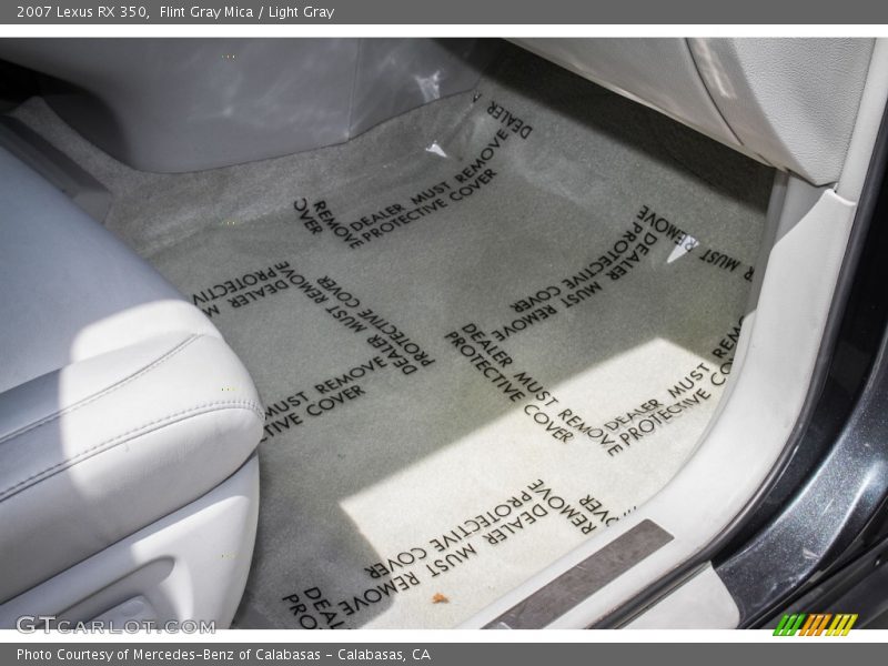 Flint Gray Mica / Light Gray 2007 Lexus RX 350