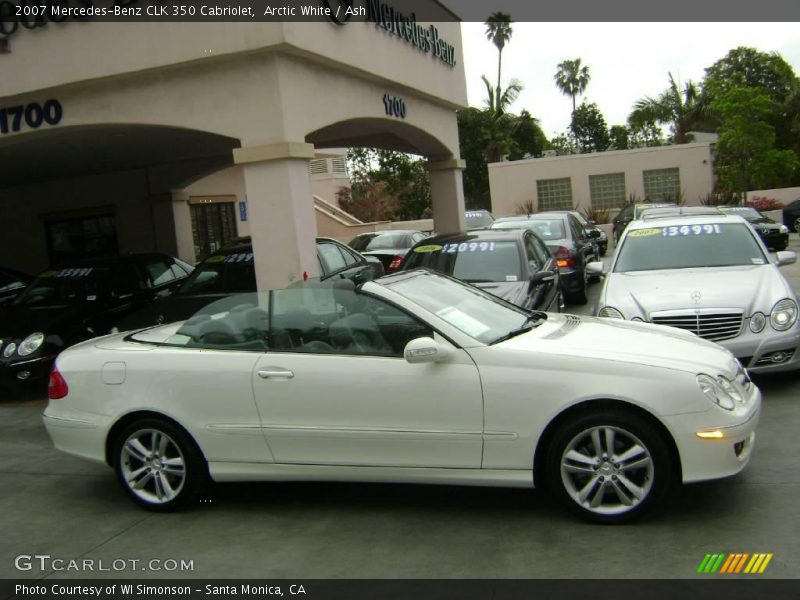 Arctic White / Ash 2007 Mercedes-Benz CLK 350 Cabriolet