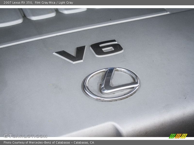 Flint Gray Mica / Light Gray 2007 Lexus RX 350