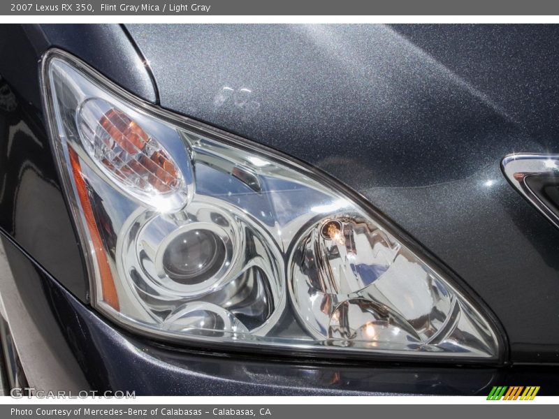Flint Gray Mica / Light Gray 2007 Lexus RX 350