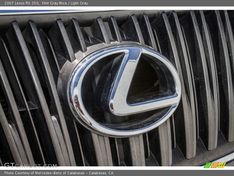 Flint Gray Mica / Light Gray 2007 Lexus RX 350