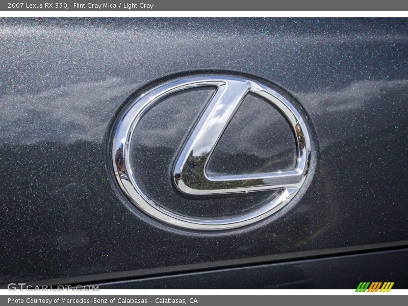 Flint Gray Mica / Light Gray 2007 Lexus RX 350