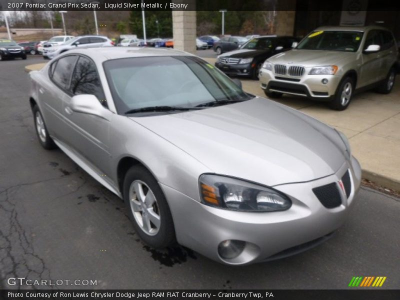 Liquid Silver Metallic / Ebony 2007 Pontiac Grand Prix Sedan