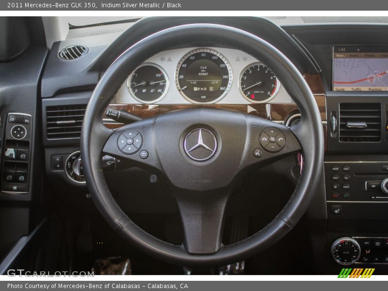 Iridium Silver Metallic / Black 2011 Mercedes-Benz GLK 350
