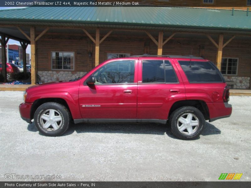 Majestic Red Metallic / Medium Oak 2002 Chevrolet TrailBlazer LTZ 4x4