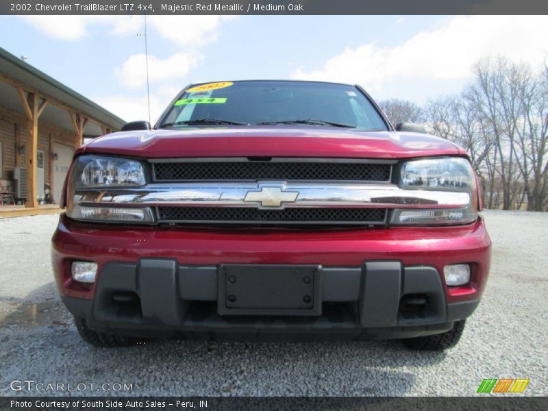 Majestic Red Metallic / Medium Oak 2002 Chevrolet TrailBlazer LTZ 4x4