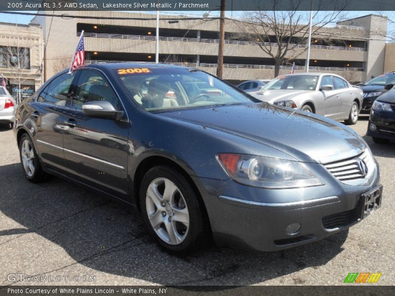 Lakeshore Silver Metallic / Parchment 2005 Acura RL 3.5 AWD Sedan