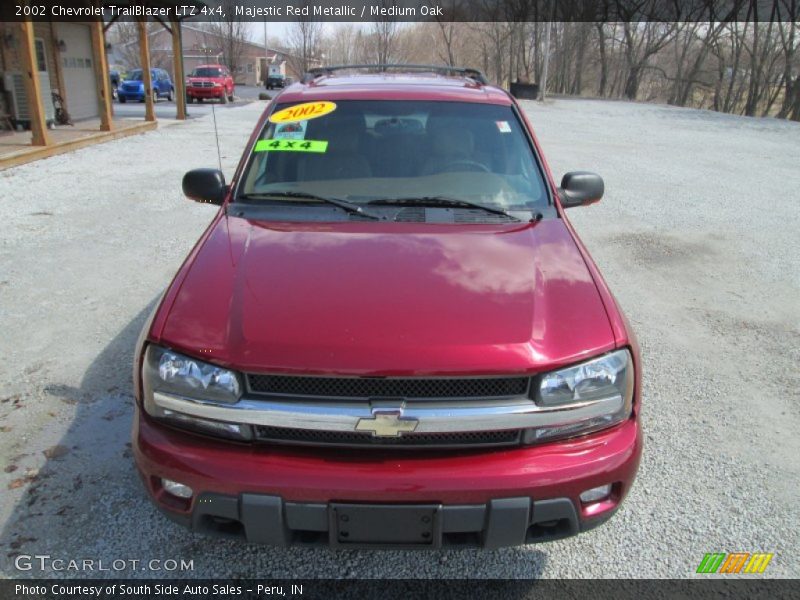 Majestic Red Metallic / Medium Oak 2002 Chevrolet TrailBlazer LTZ 4x4