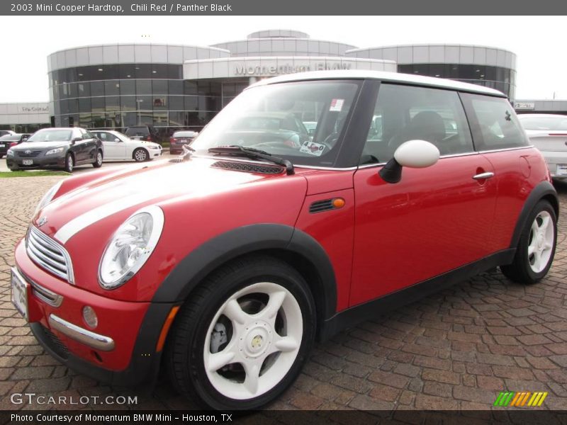 Chili Red / Panther Black 2003 Mini Cooper Hardtop