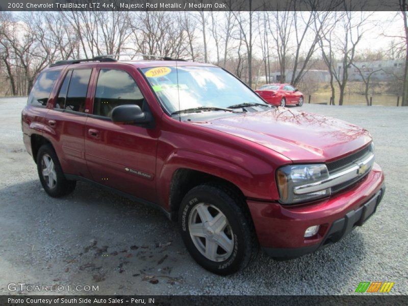 Majestic Red Metallic / Medium Oak 2002 Chevrolet TrailBlazer LTZ 4x4