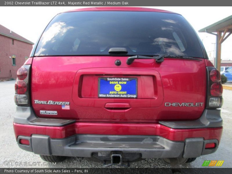 Majestic Red Metallic / Medium Oak 2002 Chevrolet TrailBlazer LTZ 4x4