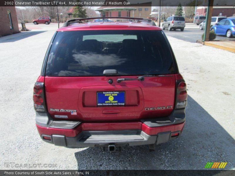Majestic Red Metallic / Medium Oak 2002 Chevrolet TrailBlazer LTZ 4x4