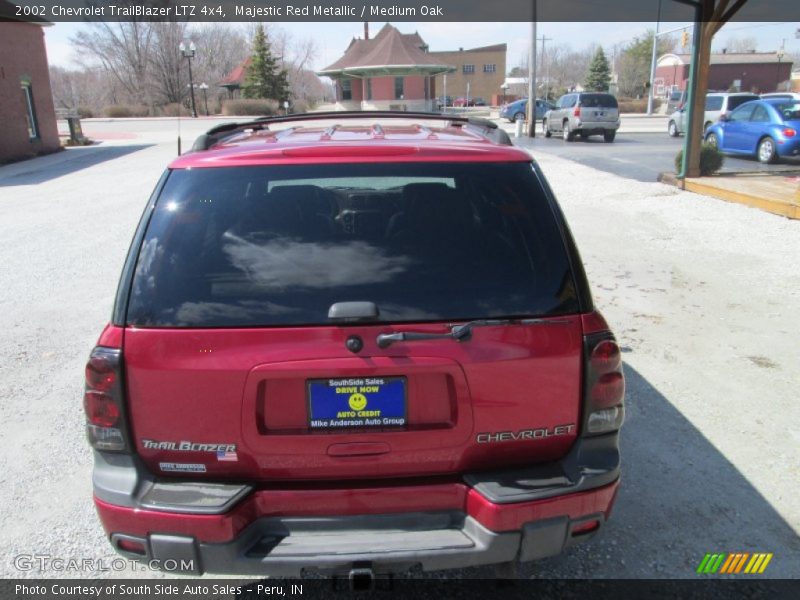 Majestic Red Metallic / Medium Oak 2002 Chevrolet TrailBlazer LTZ 4x4