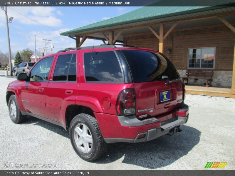 Majestic Red Metallic / Medium Oak 2002 Chevrolet TrailBlazer LTZ 4x4