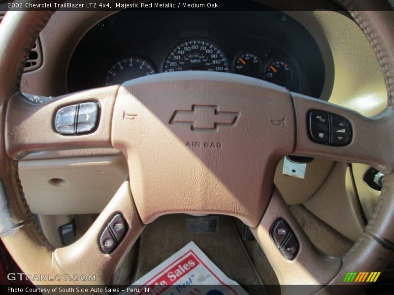 Majestic Red Metallic / Medium Oak 2002 Chevrolet TrailBlazer LTZ 4x4