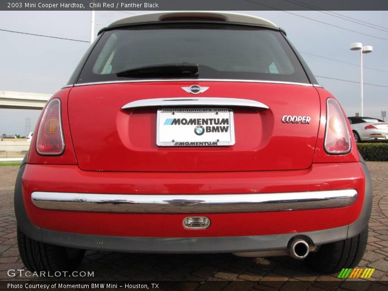 Chili Red / Panther Black 2003 Mini Cooper Hardtop