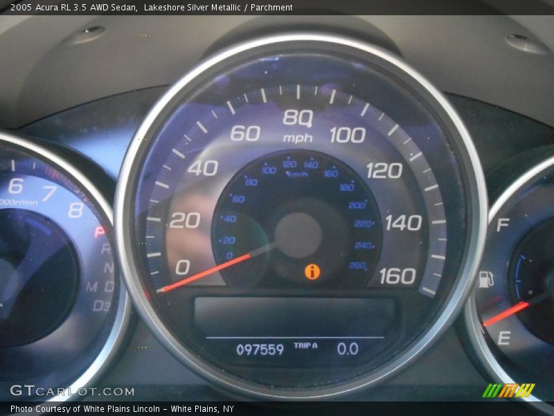 Lakeshore Silver Metallic / Parchment 2005 Acura RL 3.5 AWD Sedan