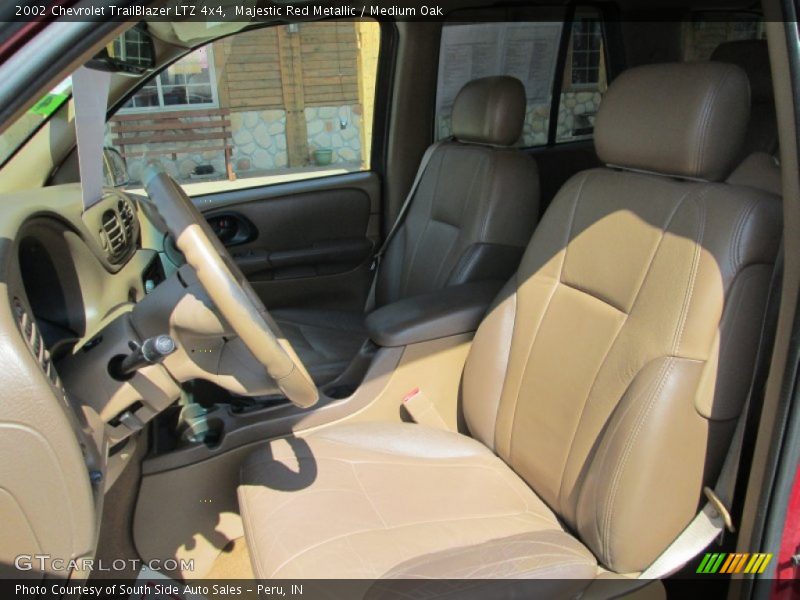 Majestic Red Metallic / Medium Oak 2002 Chevrolet TrailBlazer LTZ 4x4