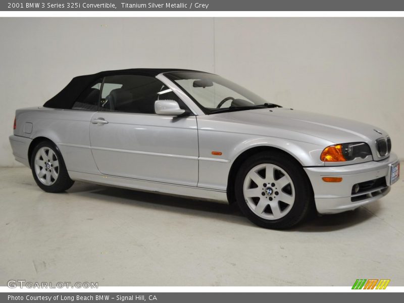 Titanium Silver Metallic / Grey 2001 BMW 3 Series 325i Convertible