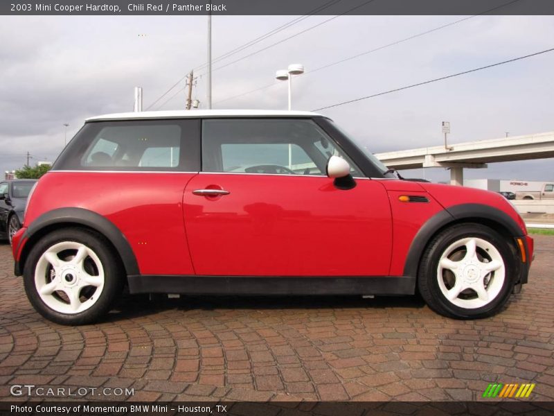 Chili Red / Panther Black 2003 Mini Cooper Hardtop