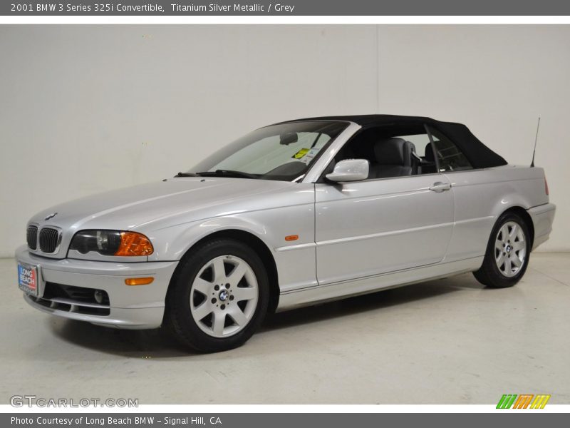 Titanium Silver Metallic / Grey 2001 BMW 3 Series 325i Convertible