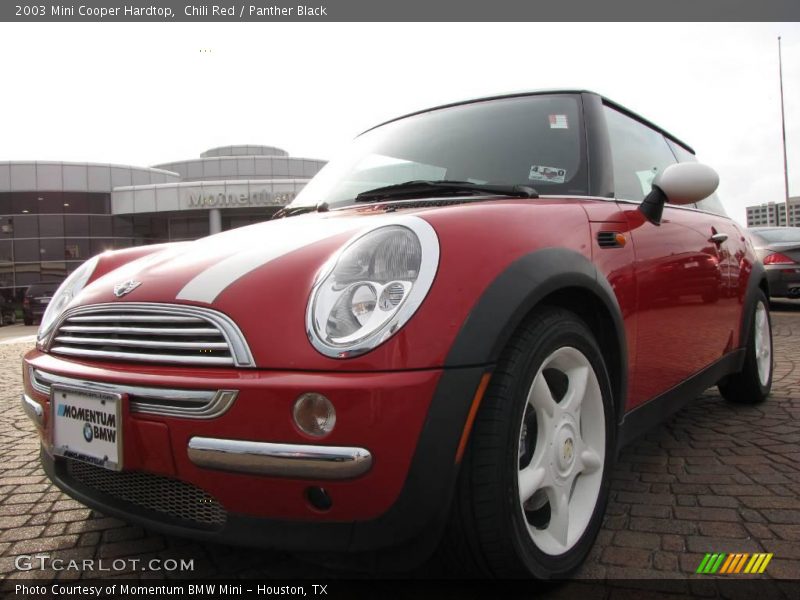 Chili Red / Panther Black 2003 Mini Cooper Hardtop