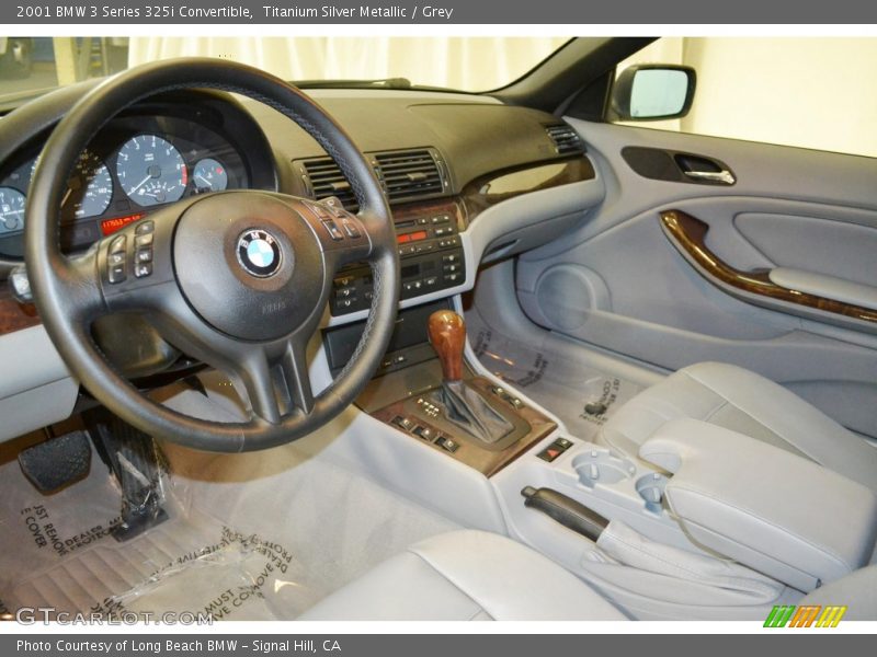 Titanium Silver Metallic / Grey 2001 BMW 3 Series 325i Convertible